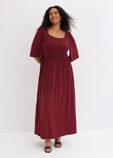 Maxikleid aus flie&szlig;endem Viskose-Mix, bonprix