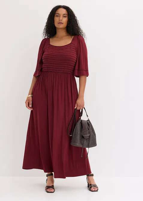Maxikleid aus flie&szlig;endem Viskose-Mix, bonprix