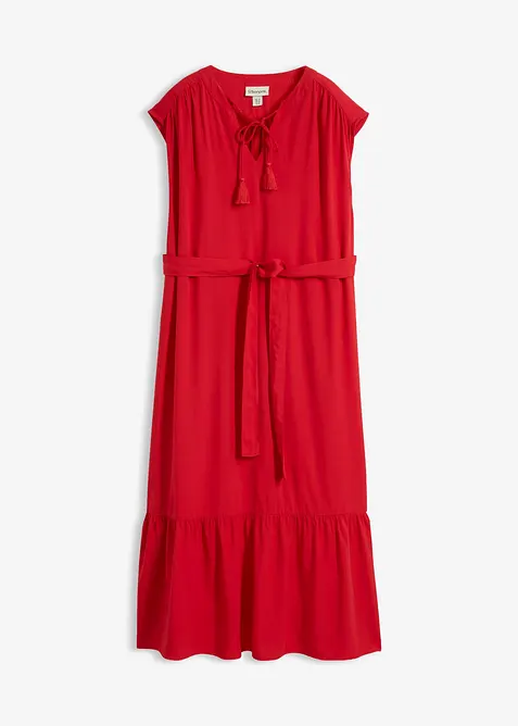 Hemdblusenkleid aus flie&szlig;ender Viscose, bonprix