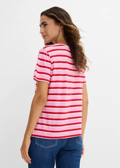 T-shirt en coton m&eacute;lang&eacute;, bonprix