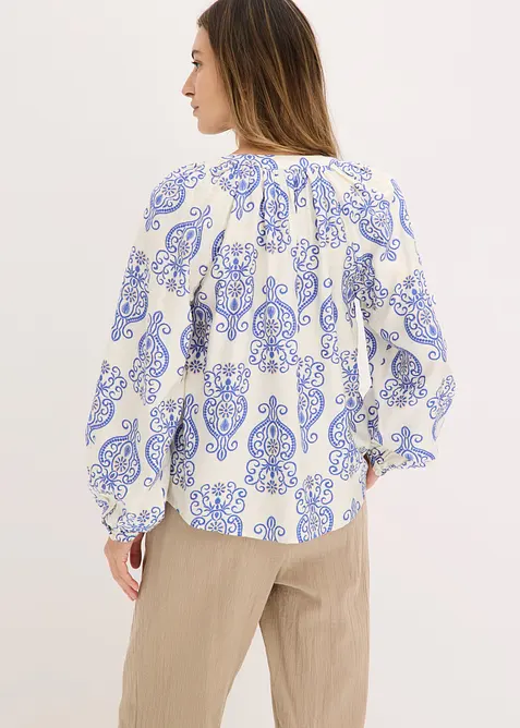 Bluse aus flie&szlig;endem Viskose-Mix, bonprix