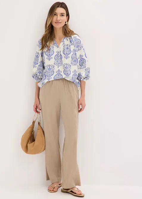 Bluse aus flie&szlig;endem Viskose-Mix, bonprix