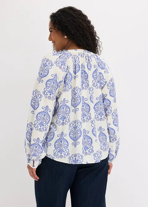 Blouse fluide en viscose m&eacute;lang&eacute;e, bonprix