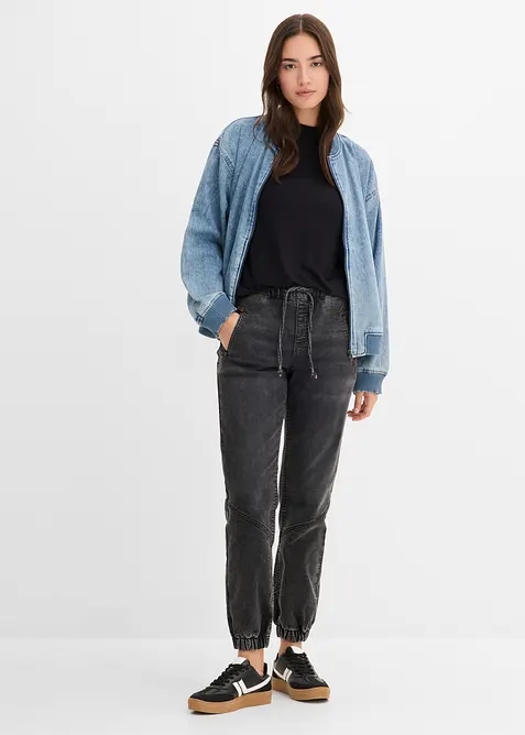 Jegging taille mi-haute, extensible, bonprix