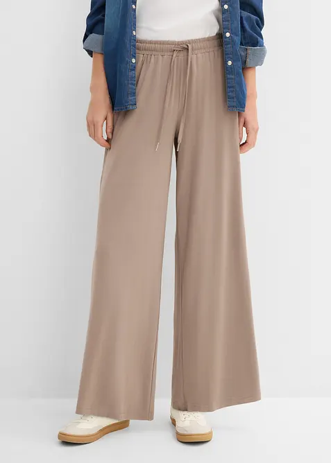 Jersey-Hose aus flie&szlig;ender Viskose, bonprix