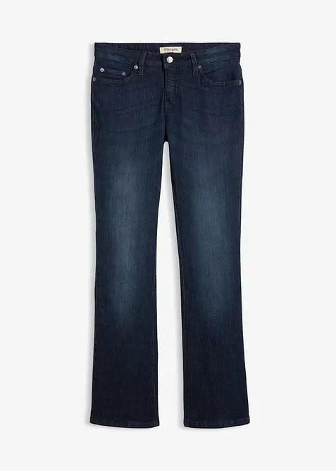Jean bootcut taille mi-haute, extensible, bonprix