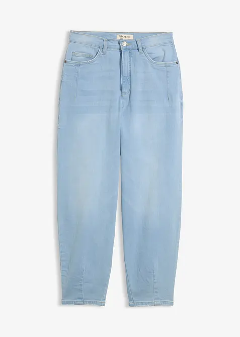 Barrel-Jeans, High Waist, Bio-Baumwolle, bonprix