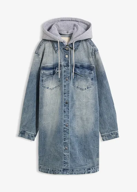 Veste en jean &agrave; capuche, bonprix