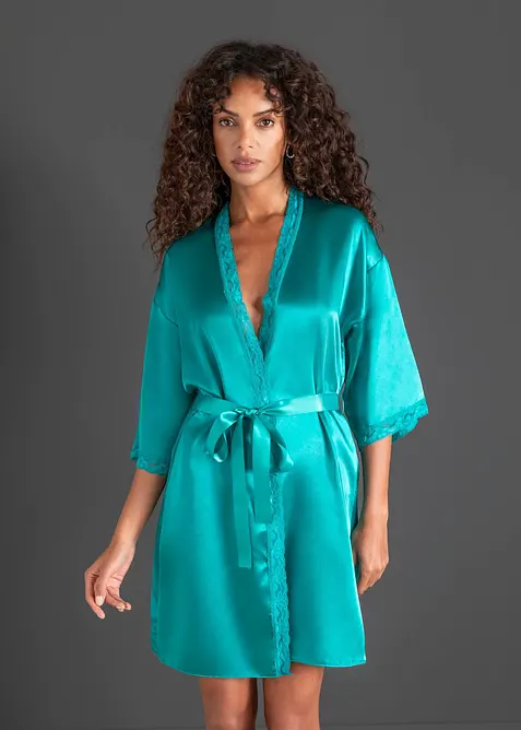 Kimono en satin, bonprix