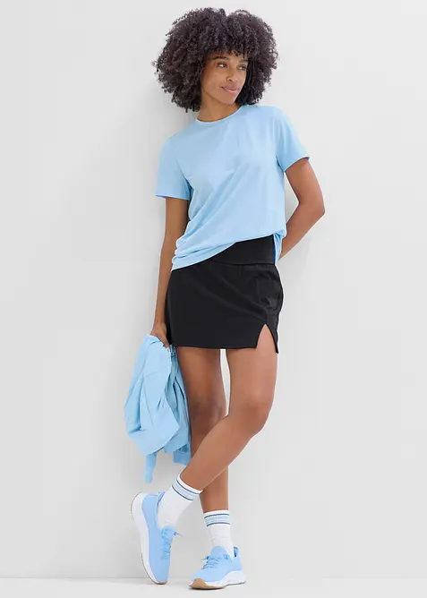Sport-Shirt mit Baumwolle (2er Pack), schnelltrocknend, bonprix