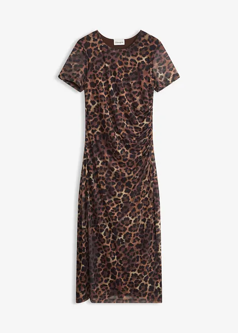 Robe midi en mesh doux, bonprix