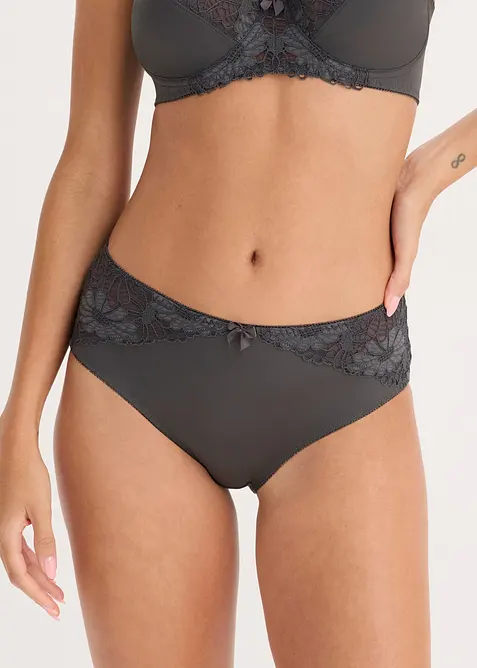 Maxislip mit Spitze (2er Pack), bonprix