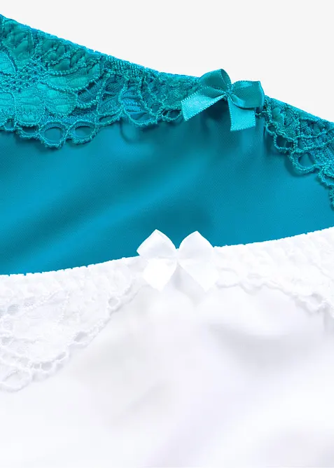 Maxislip mit Spitze (2er Pack), bonprix