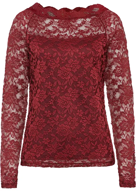 Spitzen-Langarmshirt, bonprix