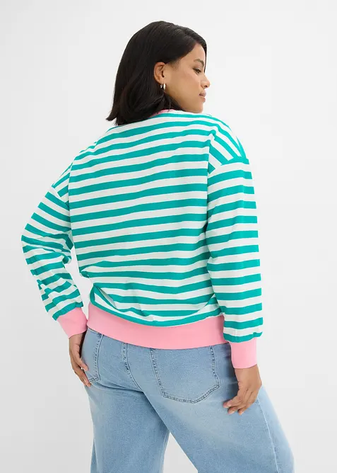 Sweat oversize 100% coton, bonprix