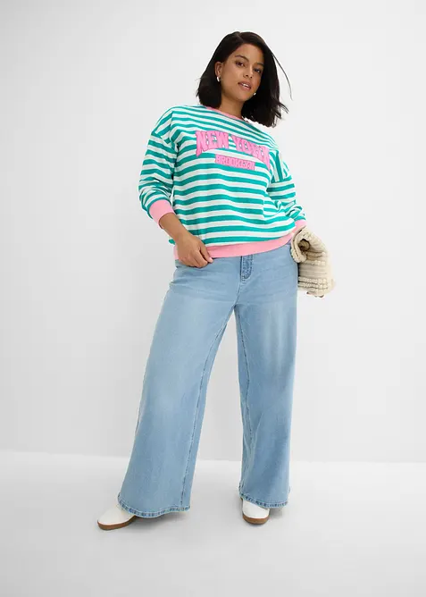 Sweat oversize 100% coton, bonprix