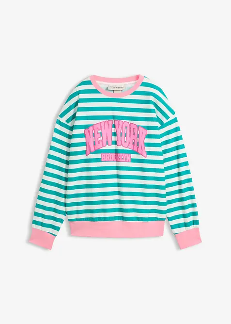 Sweat oversize 100% coton, bonprix