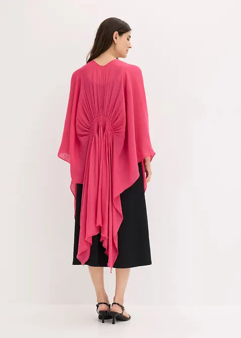 Poncho im Smokdetail, bonprix