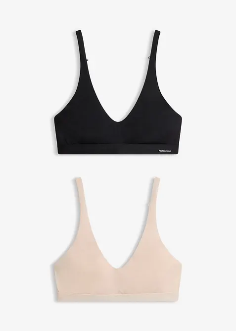 Feel Comfort Bralette aus softem Modal (2er Pack), bonprix