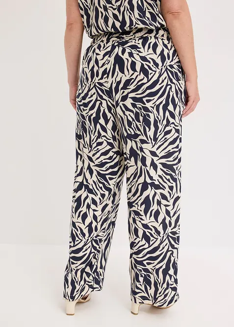Pantalon taille extensible en viscose fluide, bonprix