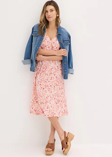 Jerseykleid aus flie&szlig;ender Viskose, bonprix