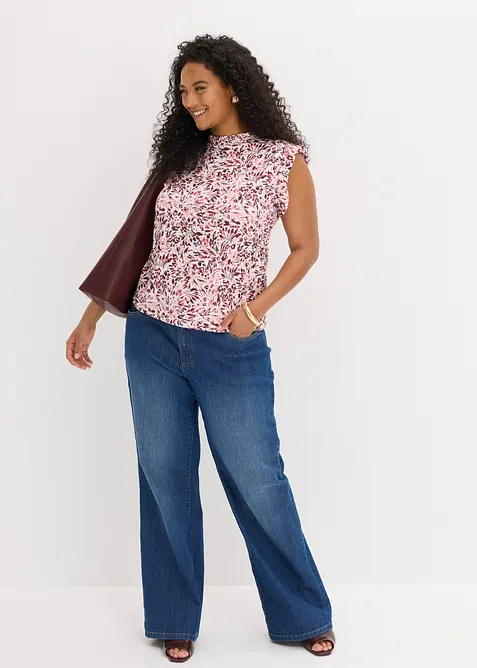 Shirt aus strukturiertem Cr&ecirc;pe, bonprix