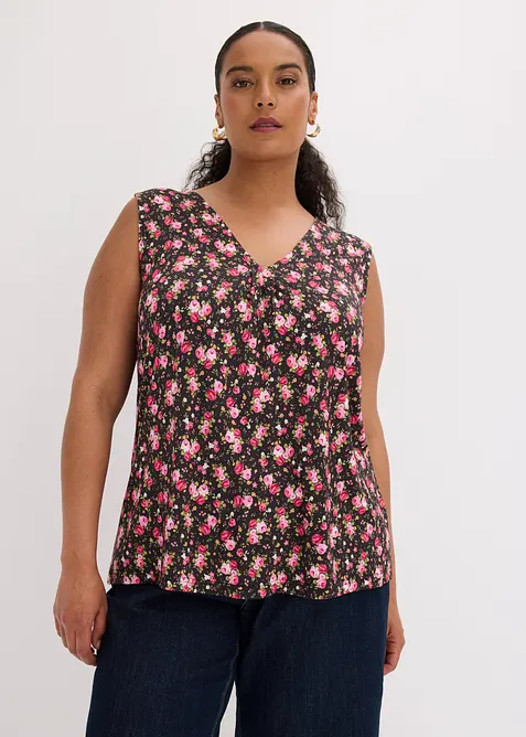 Jersey-Top aus Viskose-Mix, bonprix