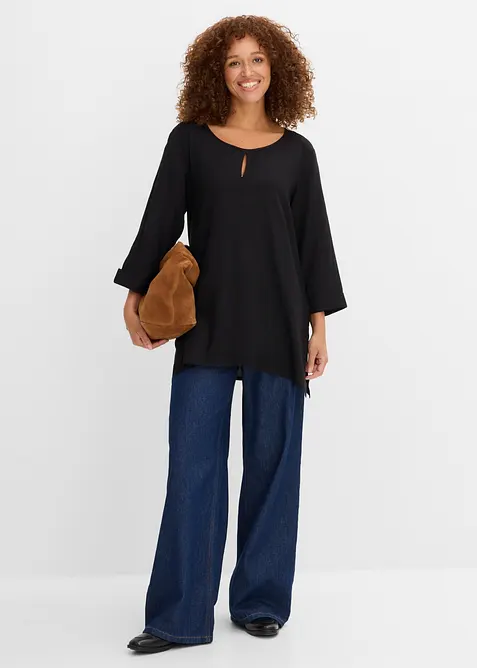Blusenshirt aus reiner Viskose, bonprix