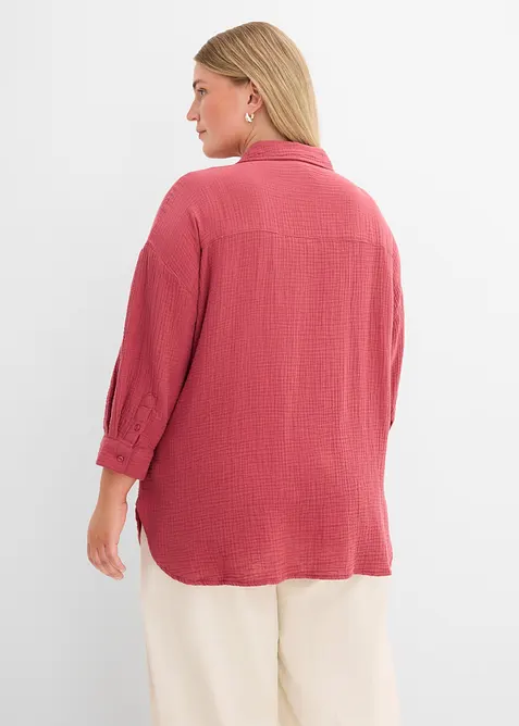 Hemdbluse aus Musselin, bonprix