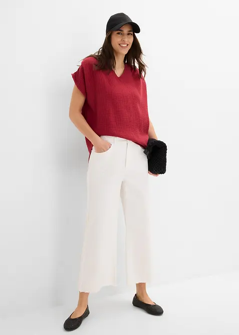 Blouse en gaze de coton douce, bonprix