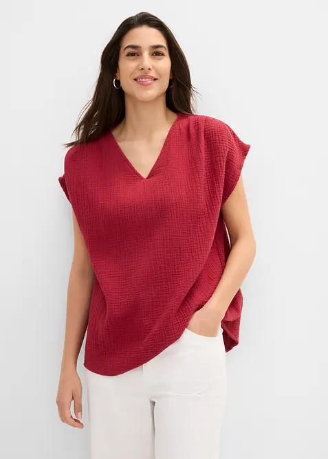 Blouse en gaze de coton douce, bonprix