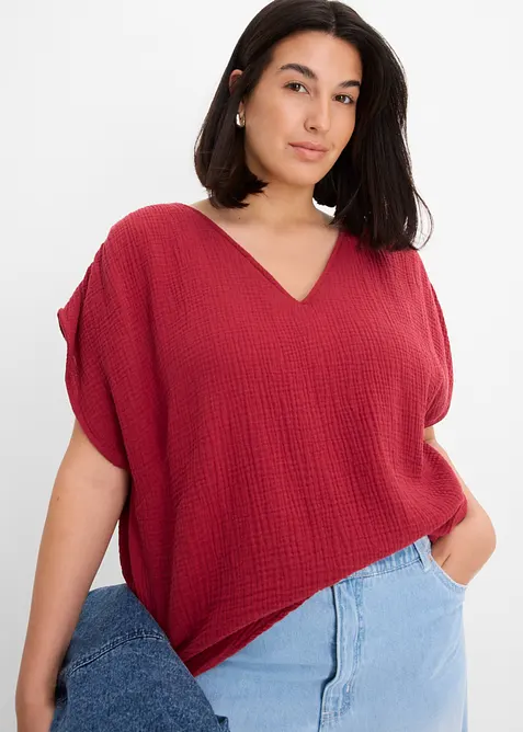 Tunikabluse aus softem Musselin, bonprix