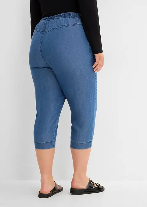 Pantalon carotte 7/8 en lyocell, bonprix