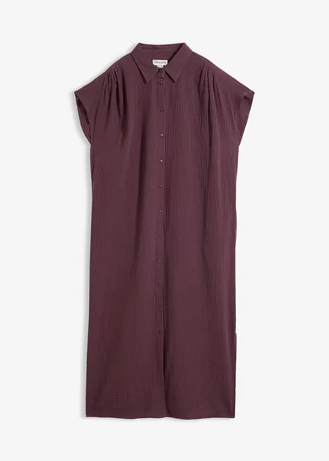 Kaftan-Kleid aus softem Musselin, bonprix