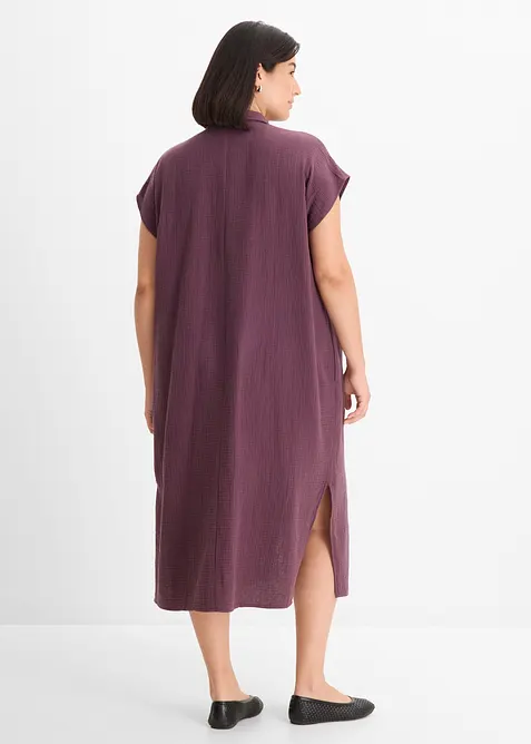 Kaftan-Kleid aus softem Musselin, bonprix