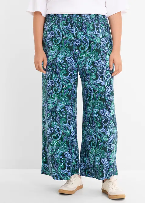 Pantalon fluide en jersey viscose, bonprix