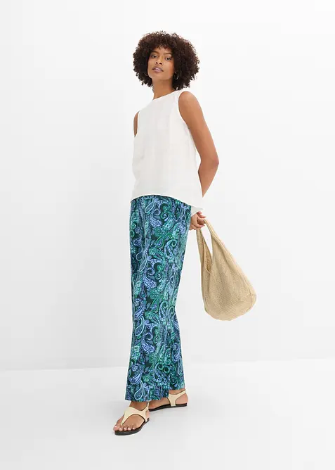 Jersey-Hose aus flie&szlig;ender Viskose, bonprix