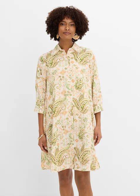 Hemdblusenkleid mit Paisley Design, bonprix