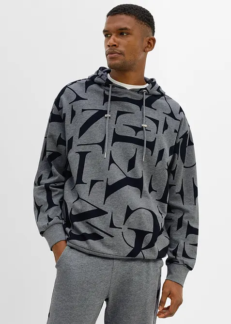 Sweat &agrave; capuche, coupe loose, bonprix