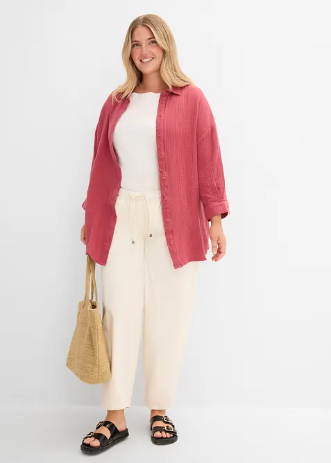 Hemdbluse aus Musselin, bonprix