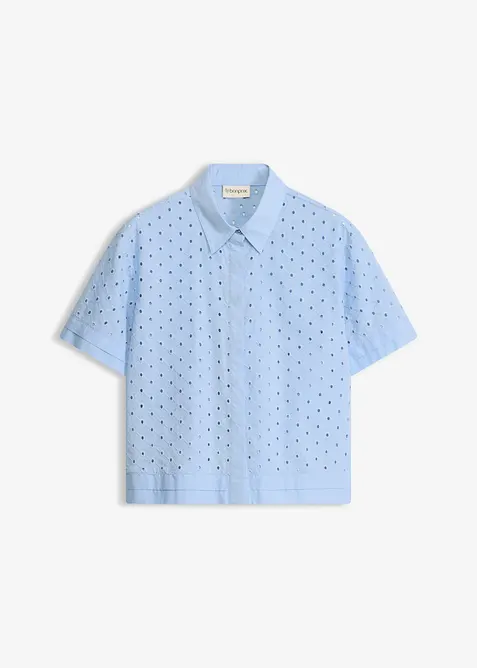 Bluse mit Lochstickerei, bonprix