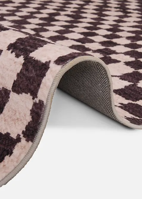 Tapis motif damier, bonprix