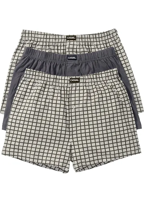 Lot de 3 cale&ccedil;ons en jersey coton, bonprix