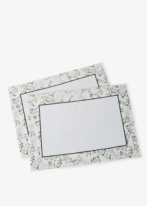 Lot de 2 sets de table en coton, bonprix