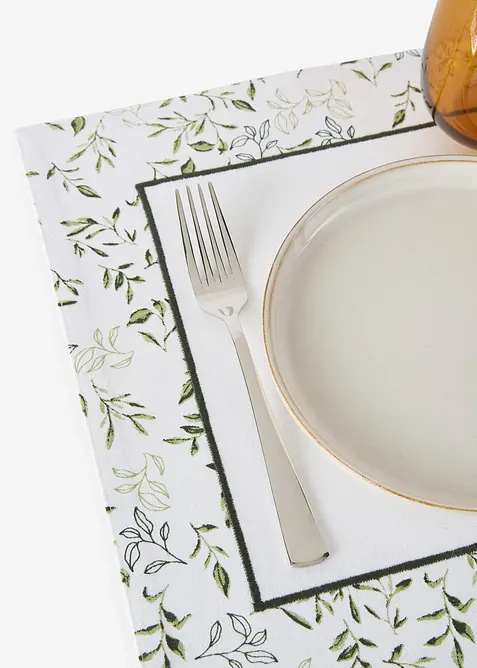 Lot de 2 sets de table en coton, bonprix