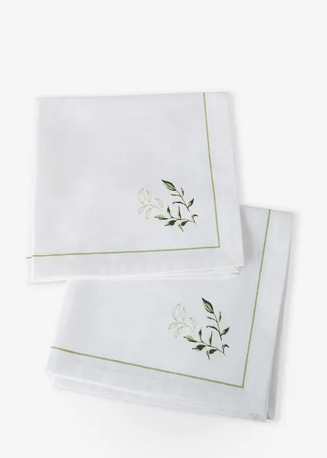 Lot de 2&nbsp;serviettes en coton, bonprix