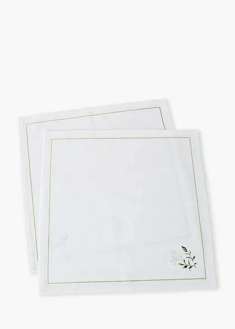 Lot de 2&nbsp;serviettes en coton, bonprix