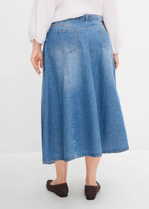 Leichter Jeansrock mit verstellbarem Bund, bonprix