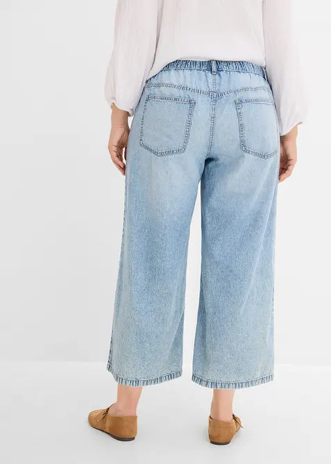 Wide-Leg-Jeans, cropped, bonprix