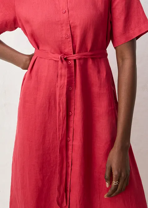 Blusenkleid aus reinem Leinen, bonprix
